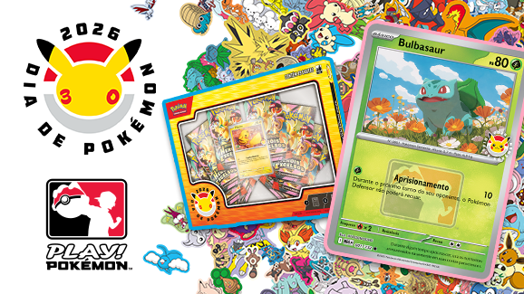 Celebre o Dia de Pokémon na sua Liga Pokémon local