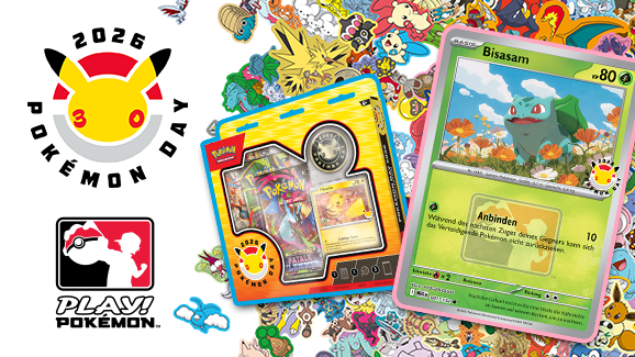 Feiere Pokémon Day bei deiner lokalen Pokémon-Liga