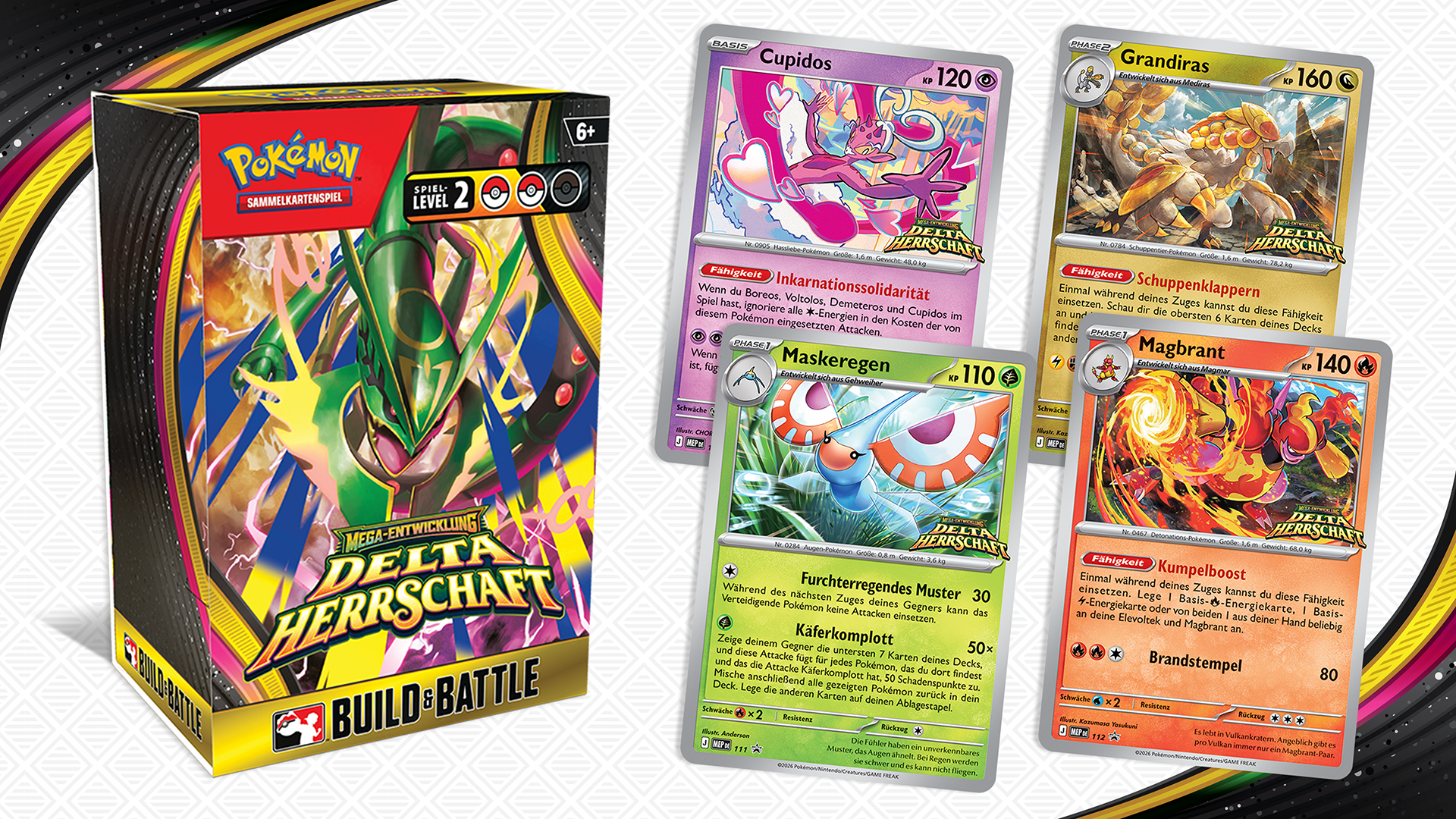Erhalte frühzeitig eine Build & Battle Box Mega-Entwicklung – Delta-Herrschaft des Pokémon-Sammelkartenspiels