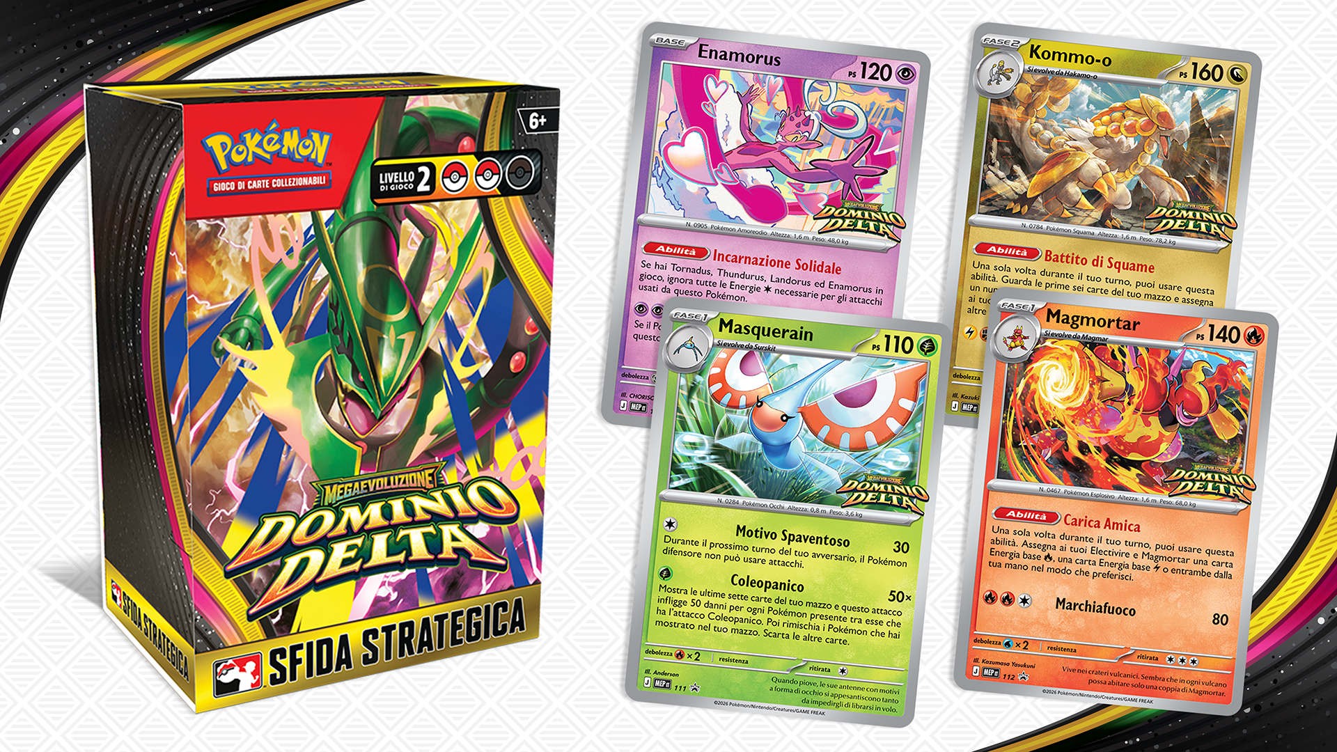 Ottieni in anteprima un kit Sfida Strategica dell’espansione Megaevoluzione - Dominio Delta del GCC Pokémon