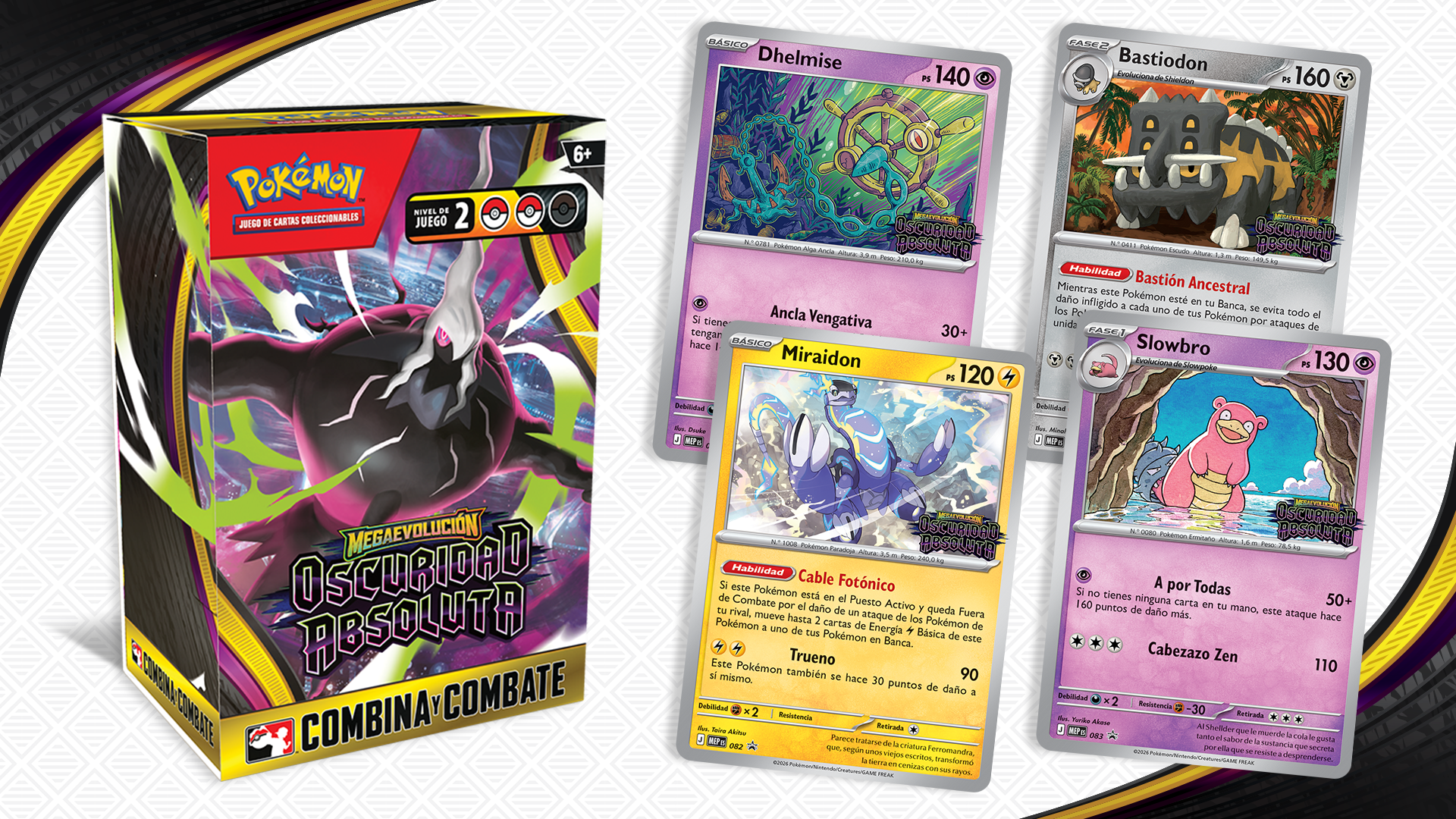 Juega en un evento de Prelanzamiento de Megaevolución-Oscuridad Absoluta de JCC Pokémon