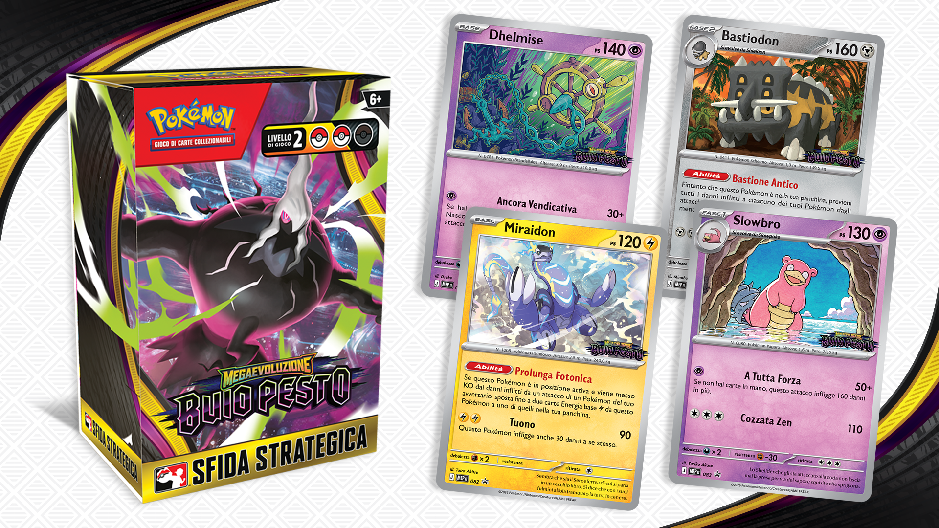 Partecipa a un evento prerelease dell’espansione Megaevoluzione - Buio Pesto del GCC Pokémon