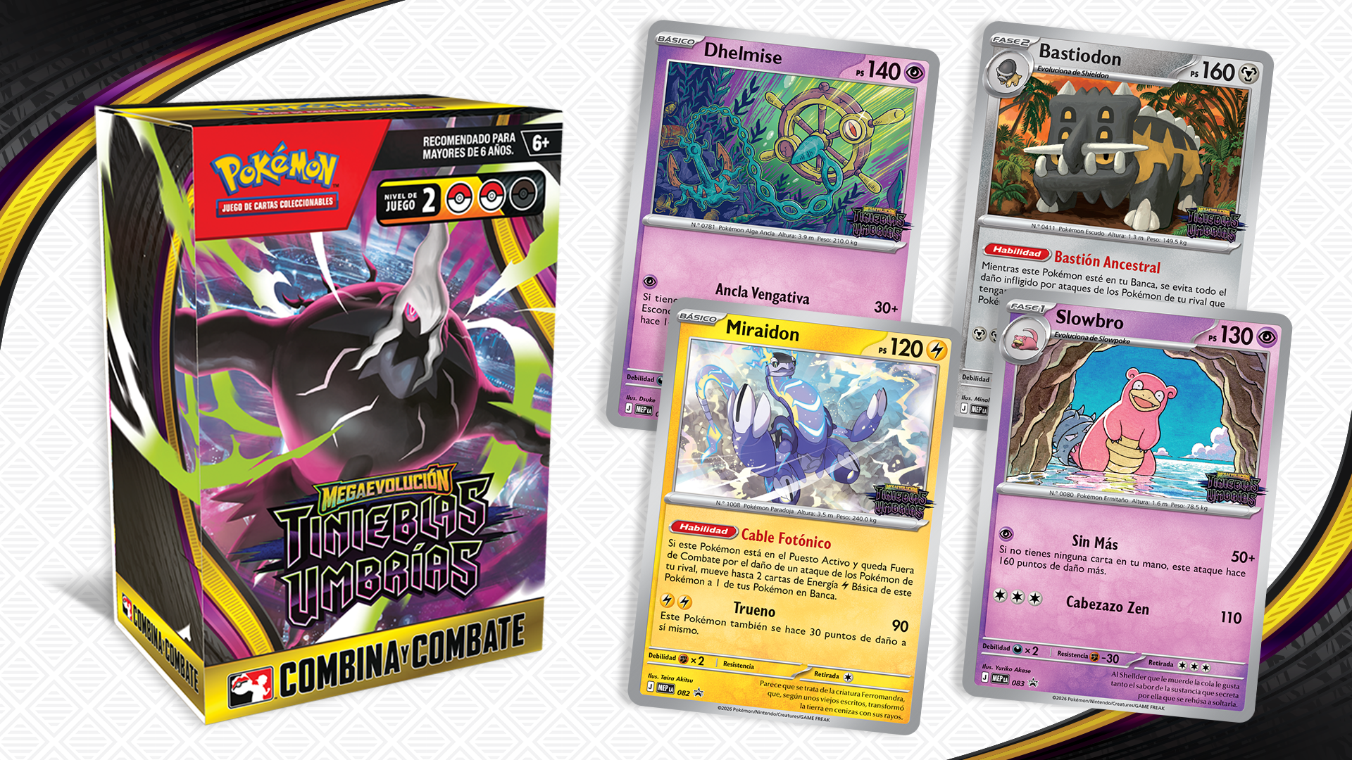 Juega en un evento de Prelanzamiento de Megaevolución-Tinieblas Umbrías de JCC Pokémon