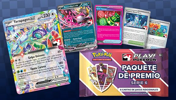 Consigue un paquete de premio especial de JCC Pokémon al jugar con otros fans de Pokémon