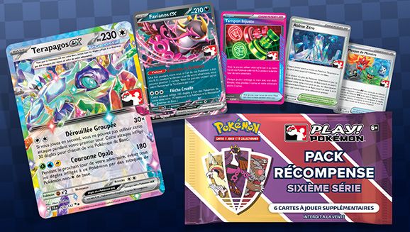 Obtenez un Pack Récompense spécial du JCC Pokémon en jouant avec d’autres fans de Pokémon !