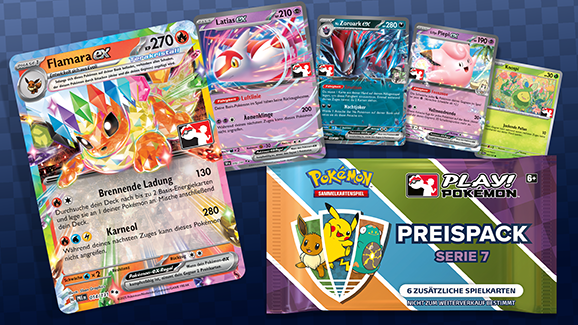 Erhalte Play! Pokémon-Preispacks der Serie 7 bei deinem lokalen Spielfachgeschäft
