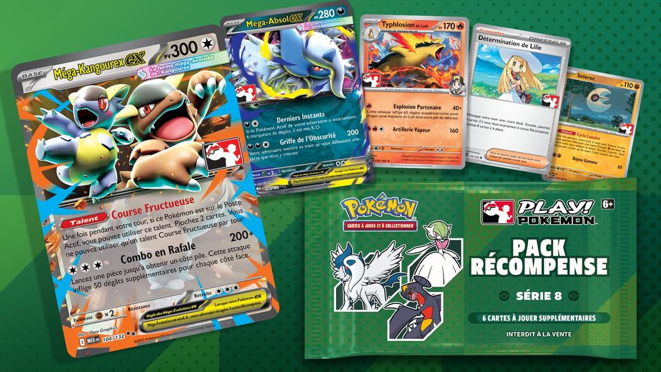 Obtenez des Packs Récompense Play! Pokémon – Série 8 dans les Play! Pokémon Stores