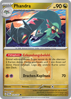 Pokémon-Sammelkartenspiel-Karte: Phandra.