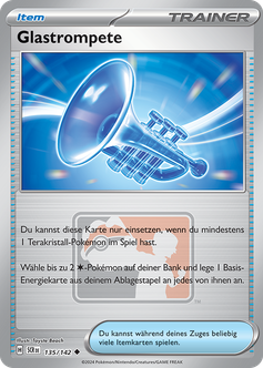 Pokémon-Sammelkartenspiel-Karte: Glastrompete.
