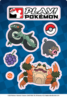 Pokémon-themed stickers.