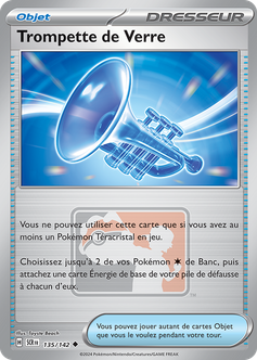 Carte Trompette de Verre du JCC Pokémon.