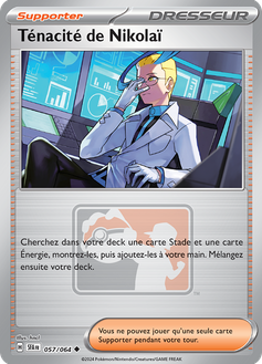 Carte Ténacité de Nikolaï du JCC Pokémon.