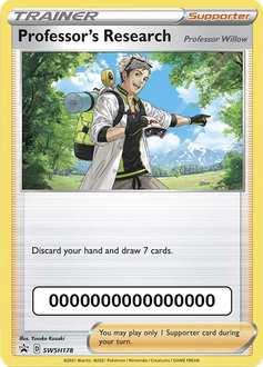 Carte Recherches Professorales du JCC Pokémon.