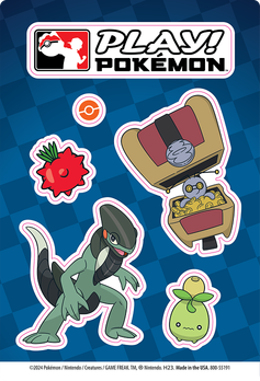 Des autocollants Pokémon.