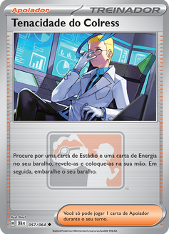 Carta Tenacidade do Colress do Pokémon Estampas Ilustradas.