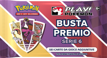 Incarti di buste premio Play! Pokémon e carte del GCC Pokémon.