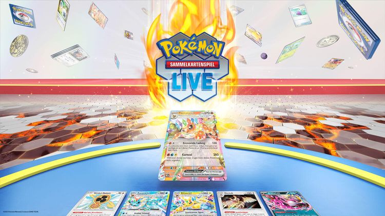 Screenshot der Pokémon-Sammelkartenspiel-Live-Demo