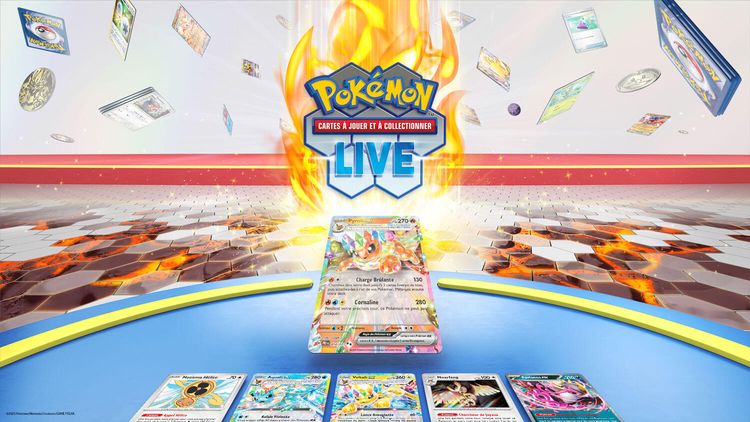 Capture d’écran de la démonstration du Jeu de Cartes à Collectionner Pokémon Live