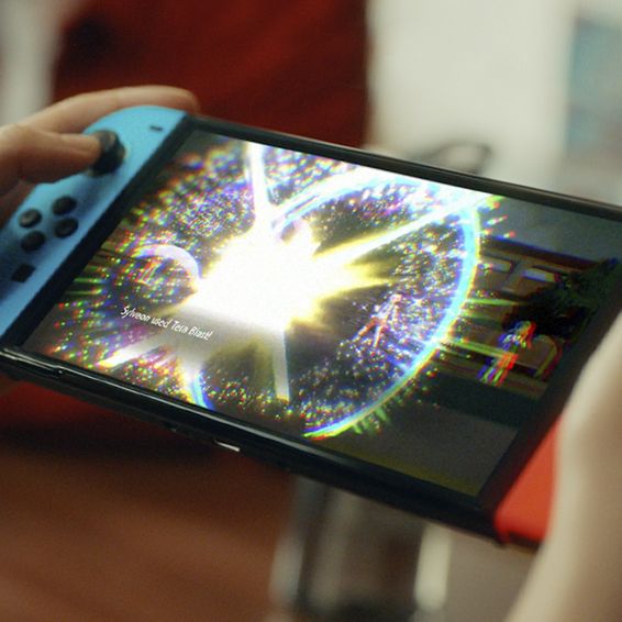 A game console.
